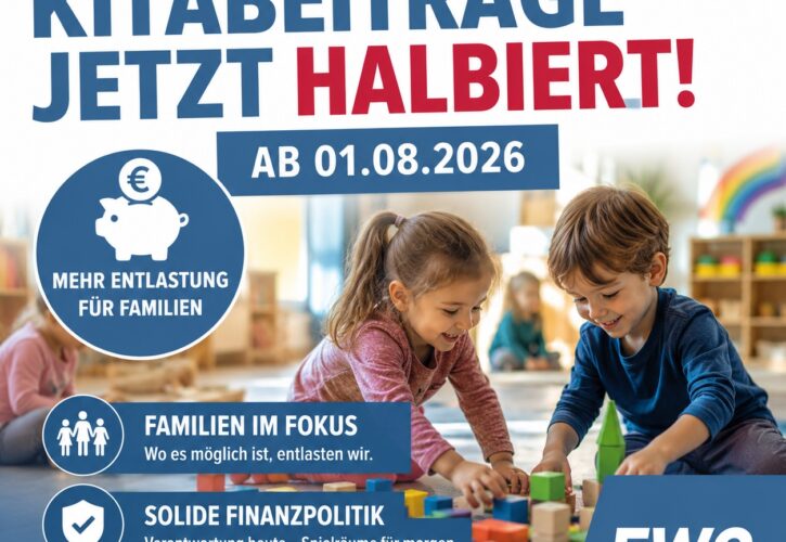 Kita-Beiträge halbiert